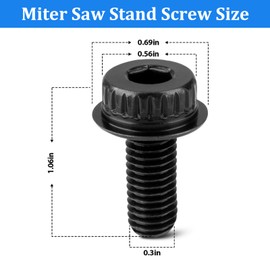 N600011 Miter Saw Blade Bolt for DeWalt, OEM Replacement for DWS713 DWS715 DWS716 DWS716XPS DWS779 DWS780 DCS361M1 DCS361B DHS790T2 DHS790AB DWS713-B2 DWS713-B3 DWS713-AR DHS790AT2 (2Pack)