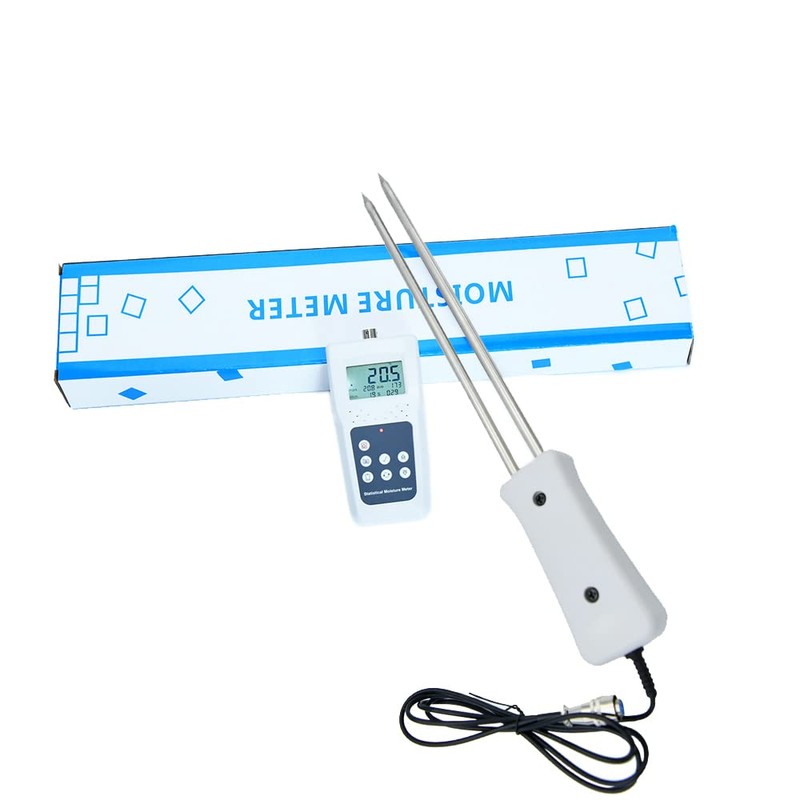 ZOEYEC MS680H Double Needle Hay Forage Statistical Moisture Meter Tester
