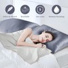 OLESILK 25 Momme Mulberry Silk-Pillow-Cases for Hair and Skin, Grey,