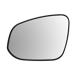Driver Side Non-heated Mirror Glass w/backing plate, Toyota Highlander, Highlander Hybrid, 6" x 7 3/4" x 8 7/8" (w/o Blind Spot Detection System)