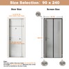 CWEEN CLU Magnetic Fly Screen Door, 90 x 240 cm,