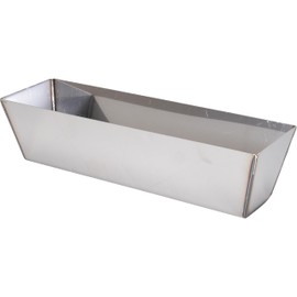 WAL-BOARD TOOLS Stainless Steel Contour Bottom Mud Pan, 12" Width, Made In The USA, 023-012