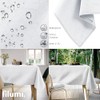 Filumi Tablecloth 140 x 260 cm White Washable for Indoor