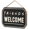 Friends Welcome Hanging Wood Wall Decor - Featuring the Logo