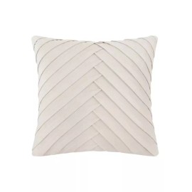 Rachel Zoe Luxe by Rachel Zoe Pleated Velvet 20" decorative Pillow - Ivory