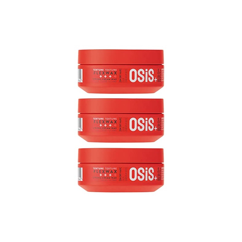 3 x Schwarzkopf Osis Flexwax Cream Wax 85 ml