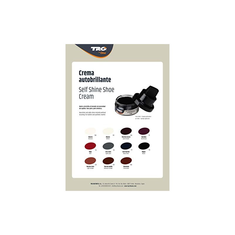 TRG Self Shine Leather Shoe Cream Instant Shine, For Shoes
