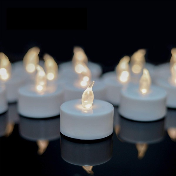 YIWER Battery Tea Lights Candles Set of 24: Flickering flameless