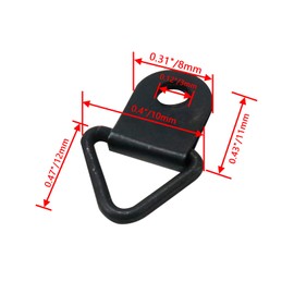 Bitray Triangle Ring Picture Hangers Black Picture Frame Hook for Hanging Paintings Artwork Picture and Photos