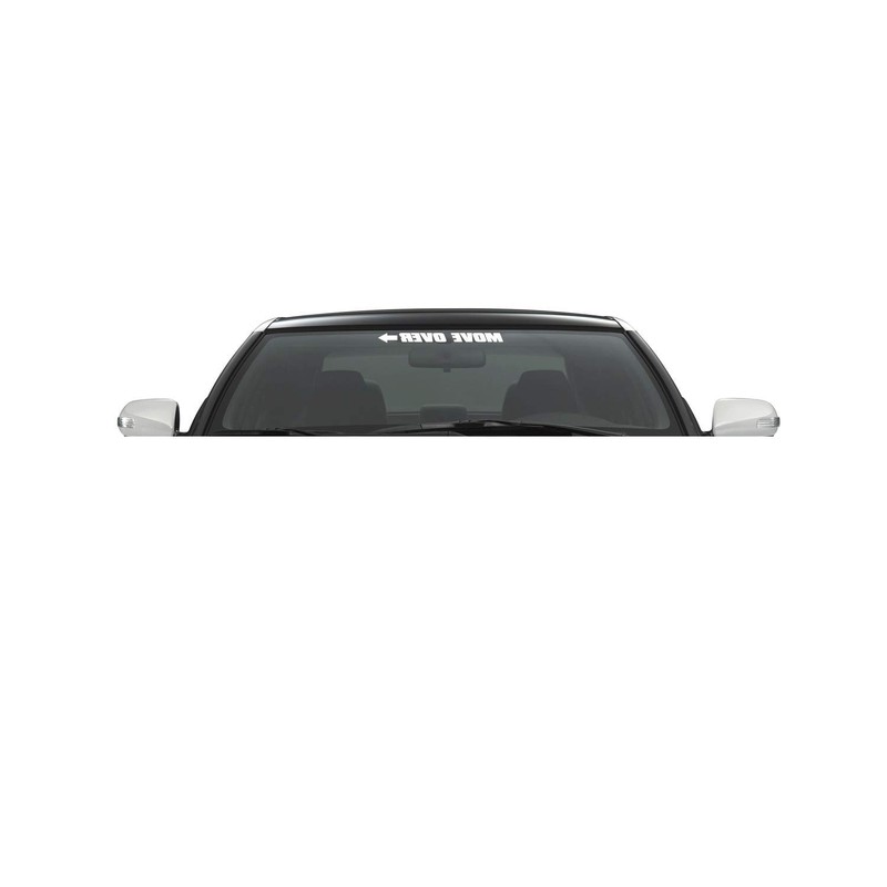 Xpin Graphics Move Over Decal Sticker Windshield Banner 23" Arrow