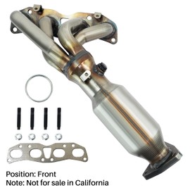 [Front]FortunaFlow Exhaust Manifold Catalytic Converter Compatible with Nissan Frontier 2005-2012 2.5L,Suzuki Equator 2009-2012 2.5L RWD,Replace 16616,641407,40882(EPA Compliant+standard)