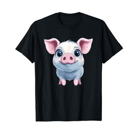 Cute Piglet Face Expression Animal Lovers T-Shirt