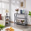 Yaheetech Console Table for Entryway, 2 Tier Narrow Sofa Table