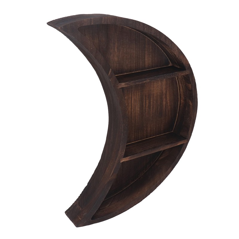 Moon Shelf Room Decor Wall Mounted Crescent Moon Shelf Wooden