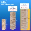 GOTHINK Giant Tumble Tower Game, Large Tumbling Tower Stacking to