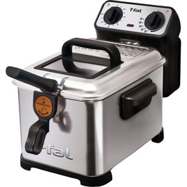 T-fal FR4046002 Filtra Pro 2.6-Pound / 3-Liter Deep Fryer with Stainless Steel Waffle and Filter Screen, Silver