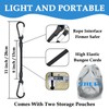 SDTC Tech 8IN Mini Short Bungee Cords with Carabiner Hooks