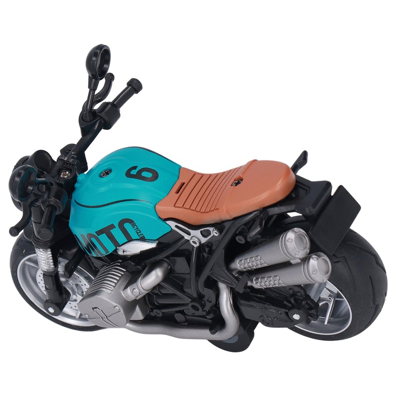1:12 Pull Back Motorcycle Toy Cool Retro Motorcycle Toy with