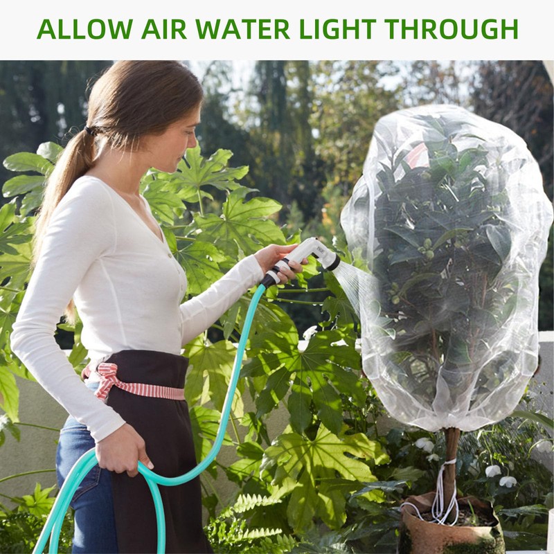 PDGROW Garden Mesh Netting for Plants, 4 Pack Insect Bird