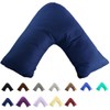Gyulin 100% Cotton 300TC Soild Envelope Style V Shaped/Tri/Boomerang Standard