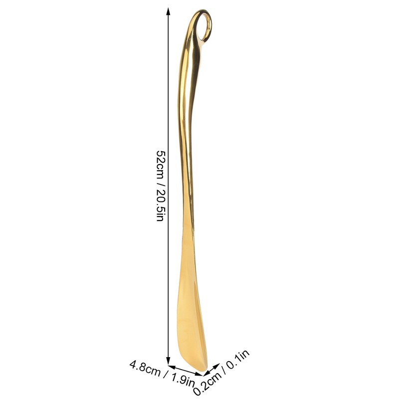 Shoe Horn Aluminum Alloy Long Durable Wavy Handle Shoes Convenient