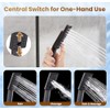 BRIGHT SHOWERS Rain Shower Head with Handheld Spray, 8 Inch