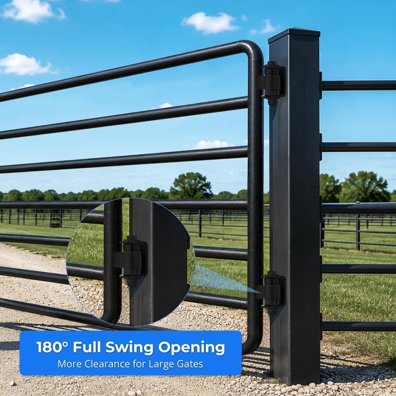 2 Pack Weld On Hinges, Adjustable Heavy Duty Gate Hinges