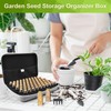SMUJU 【80 Slots】 Seed Storage Organizer, Sturdy Seed Organizer Storage