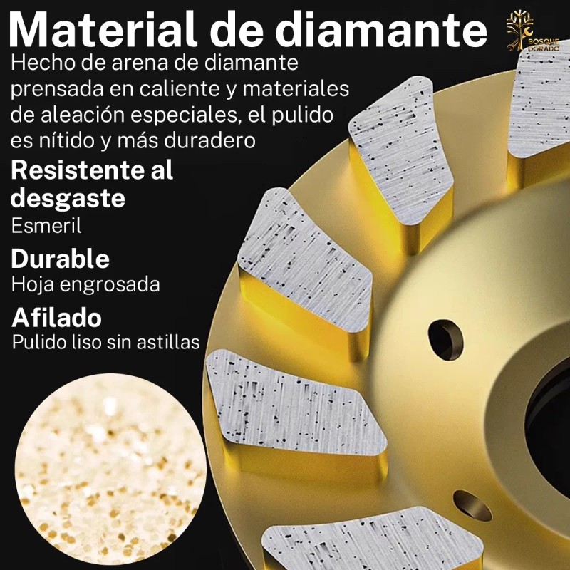 Pack Discos Diamante Copa Amoladora 100 125 150 Granito Mármol