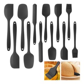 Set 12 Utensilios Silicona Cocina Palas Espatulas Reposteria