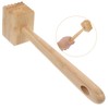 PRETYZOOM Kitchen Wooden Meat Tenderizer Mallet, Wooden Chicken Poultry Pounder