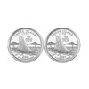 US 2001 Rhode Island State Quarters Bu Unc Coins Cufflinks