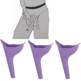 Portable Urinary Funnel for Travel and Camping by NuFlush (3-pack)