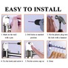 Votmores Foldable Wall Mounted Clothes Hanger Racks, Clothes Drying Rack