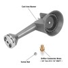 WADEO Propane Burner Head, High Pressure Cast-Iron Round Turkey Fryer