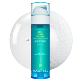 MAXCLINIC [K-Beauty] Blue Tansy Oil to Foam - All-in-One Korean Face Wash OilBased Foaming Facial Cleanser - Excess Sebum & Oil Control - Makeup Deep Cleansing Oil for All Skin Types (3.88 fl oz)