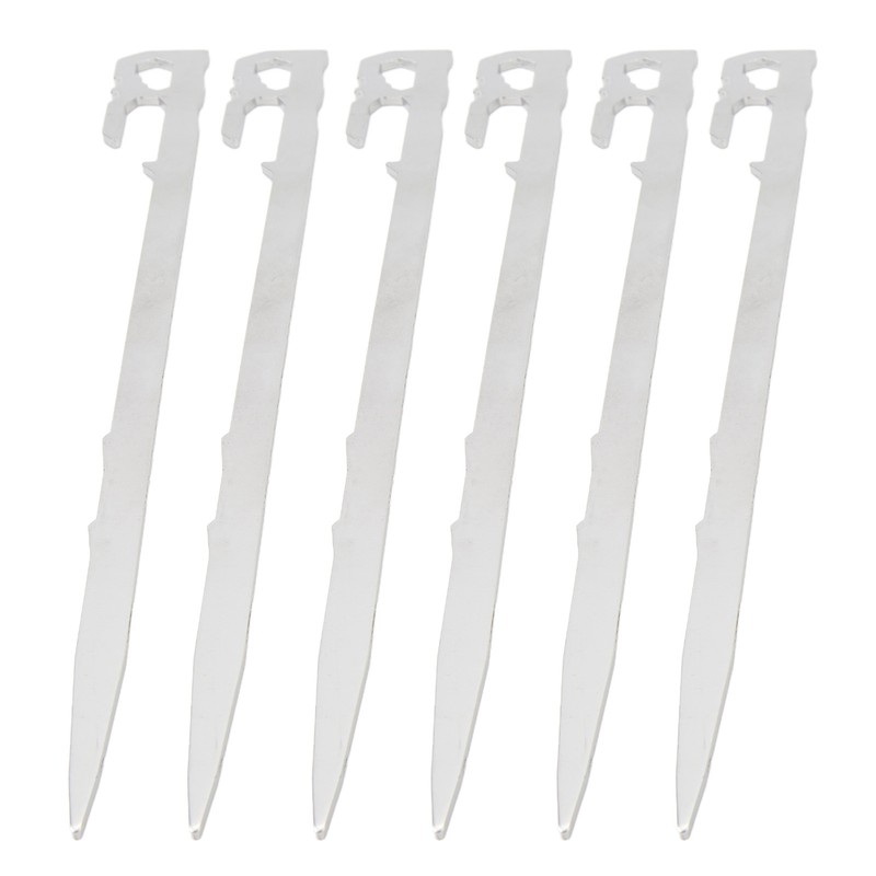 6pcs 420 Stainless Steel Canopy Tent Stakes Thickened High Hardness