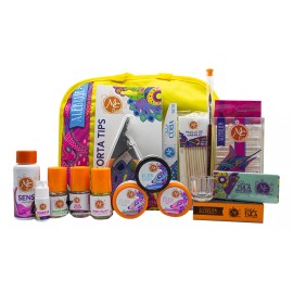 Mc Nails Kit Para Uñas Acrilicas Mc Nails Practicantes + Maleta 17pzs