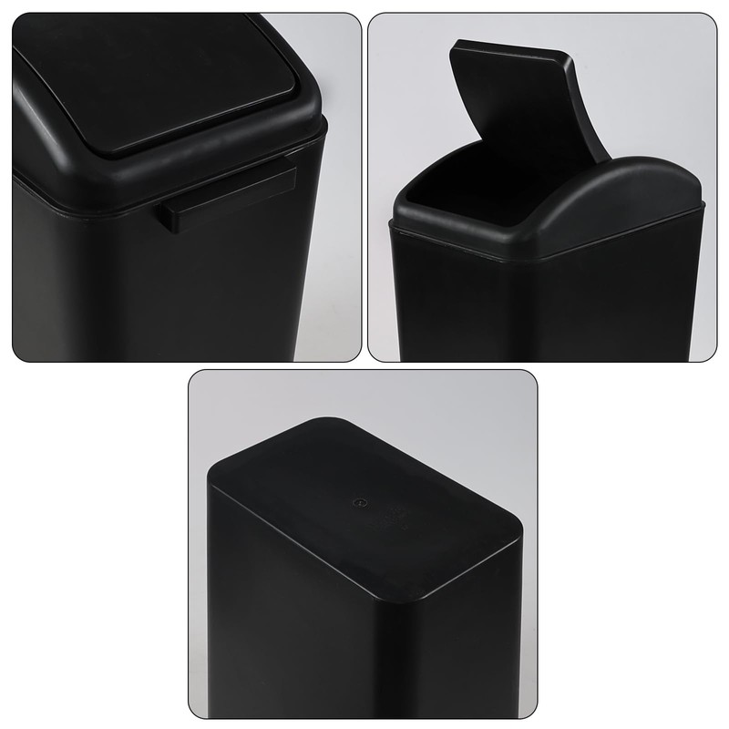 Qqbine 20 Litre Swing Top Bin Small, Plastic Trash Can