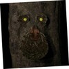BESPORTBLE 1Pc Tree Face Decor with Glowing Eyes Resin Old