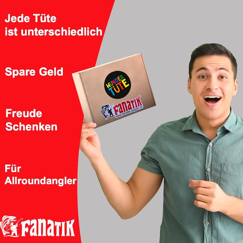 FANATIK Wundertüte Angelset Angelzubehör Geschenke für Angler