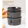 Yachi black Ramekins 6 oz, Dishwasher, Oven Safe Soufflé Dishes