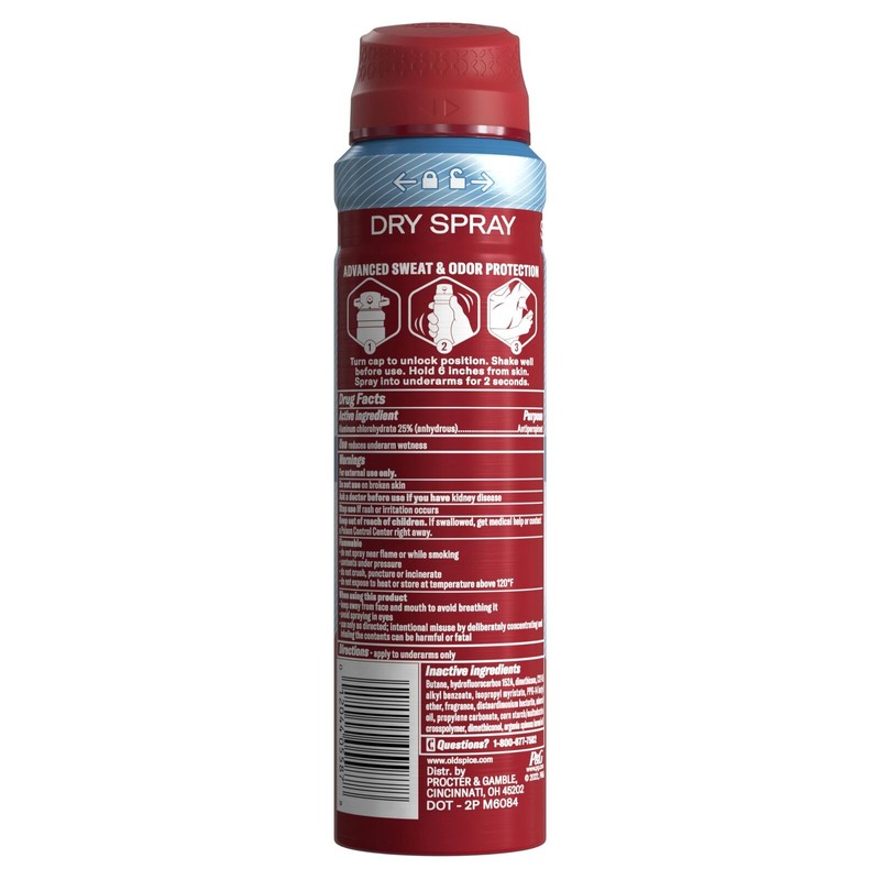 Old Spice Aqua Reef Dry Spray Deodorant 4.3 Ounce Pack
