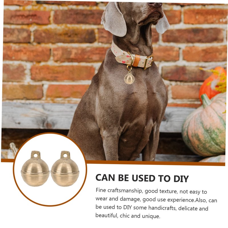 Kisangel Elegant Bell Brass Bells for Pet Collar Dog Cattle