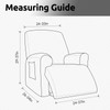 KEKUOU Recliner Chair Covers, 1-Piece Lazy Boy Recliner Covers, Navy