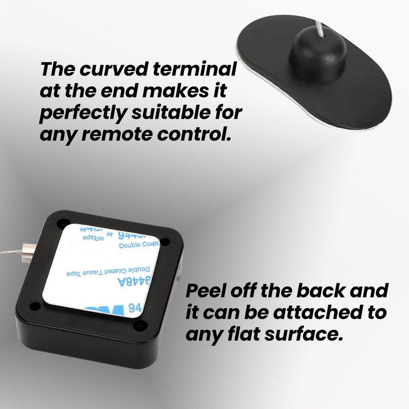 6.5 Ft Retractable Remote Control Safety Lock Tether, Remote Control