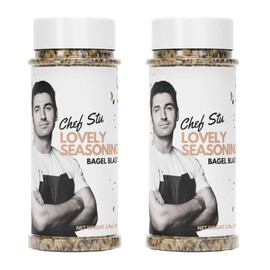 Bagel Blast Seasoning 2-Pack - Private Chef Stuart O'Keeffe's Bagel Seasoning with Black & White Toasted Sesame Seeds, Spices & More, Tasty on Practically Everything (2 Count)