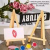 Mini Easel Stand, 2pcs Wooden Mini Easels for Display Tabletop