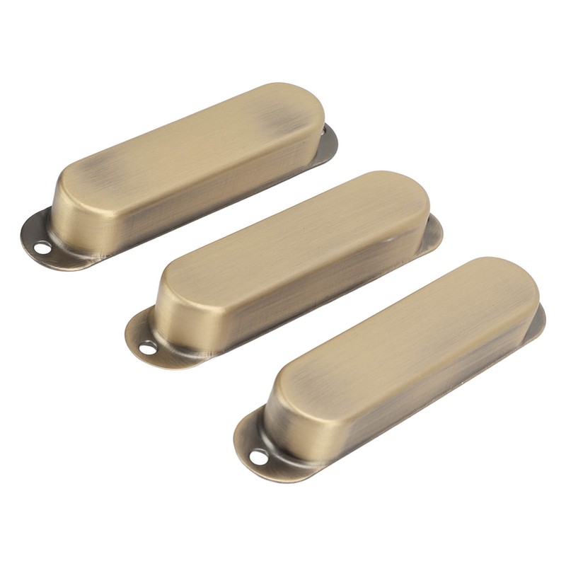 3Pcs Electric Guitar Single Coil Pickup Cover Copper Instrument Accessory