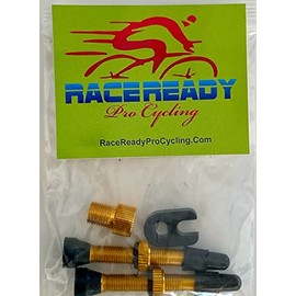 2 RaceReady.. Tubeless Alloy Presta Valves..40mm + Valve Core Tool + Adapter